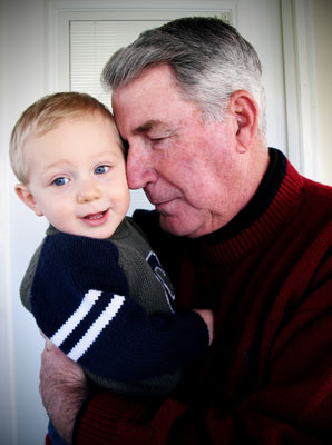 child and grandfather